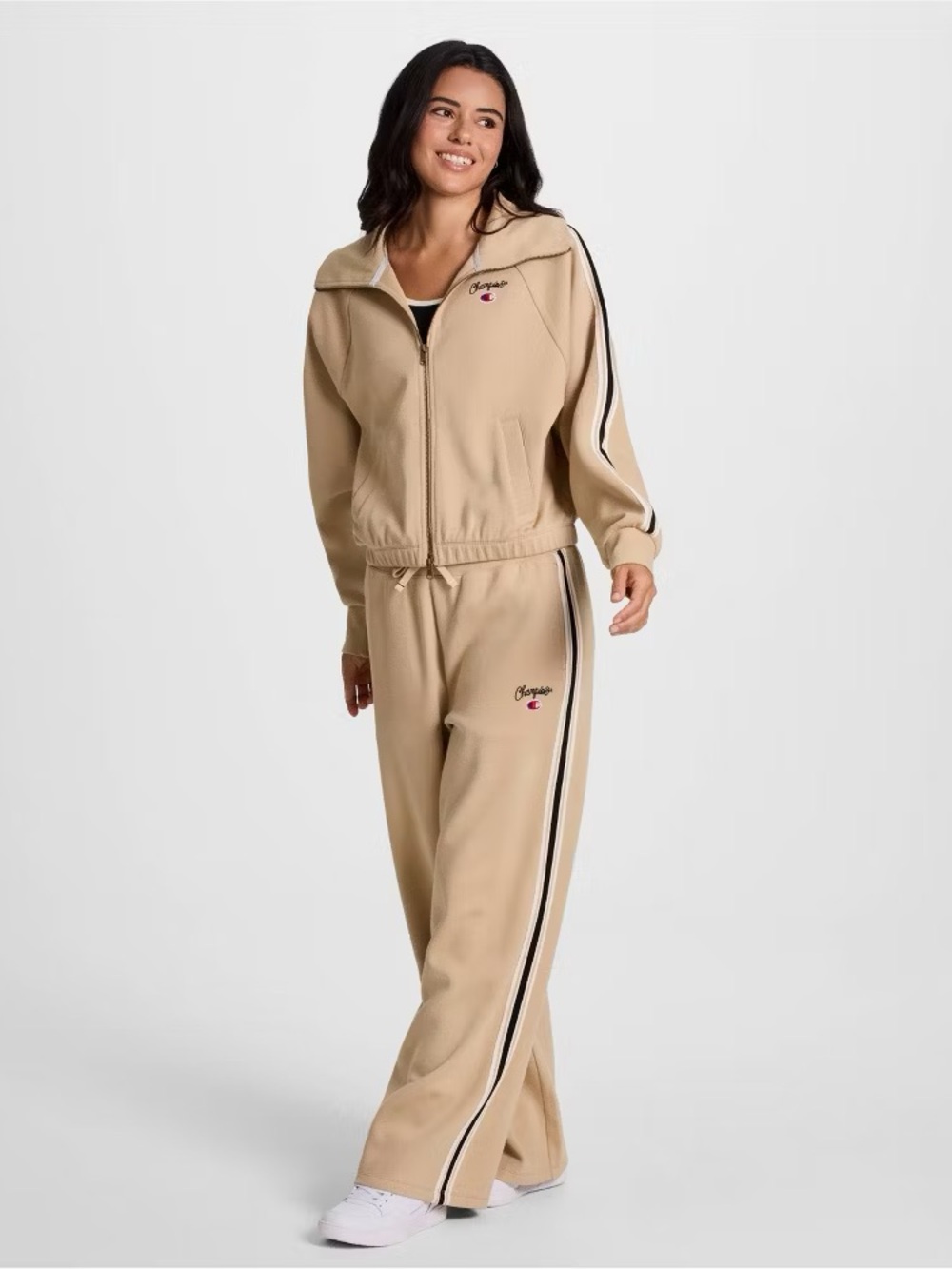 Champion Beige Wide-Leg Joggers